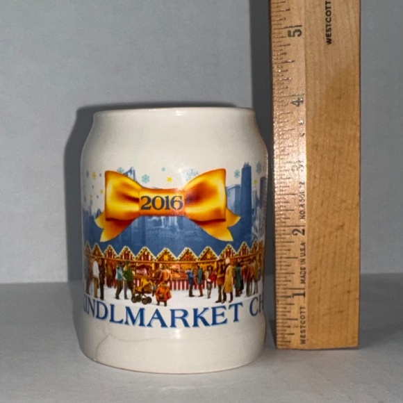 2016 Chicago Daley Plaza Christkindlmarket German Market Coffee Mug/Stein - Picture 7 of 10